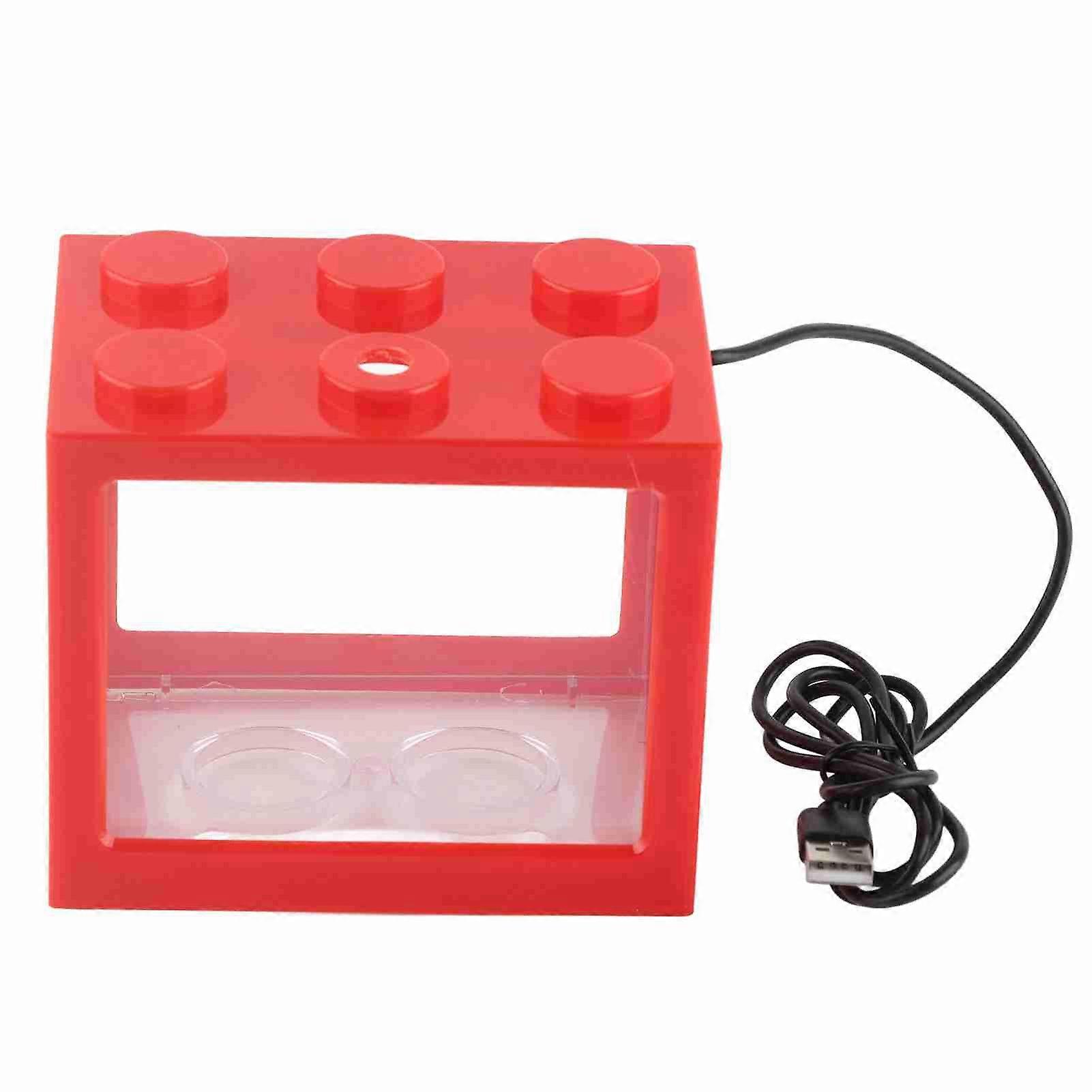 Red USB LED Mini Aquarium Light for Fish Tanks, Desks, or Tables