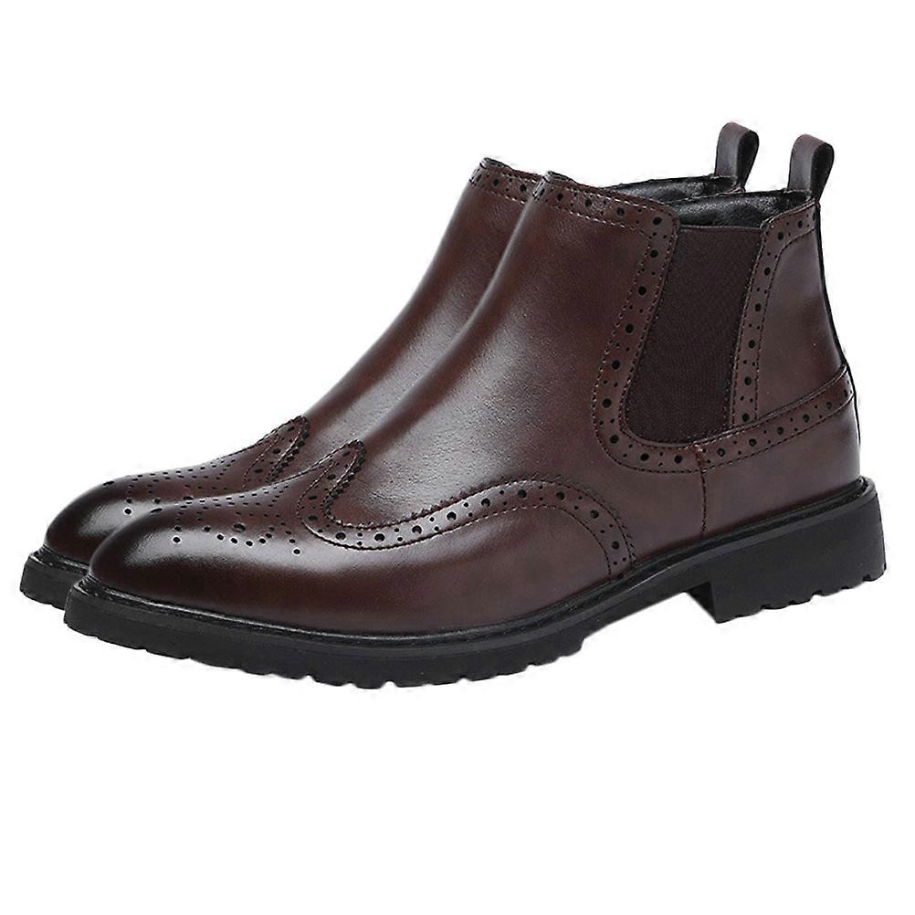 Stylish Men High-top Boots Suitable For Daily Use With Arch Support 1 Pair