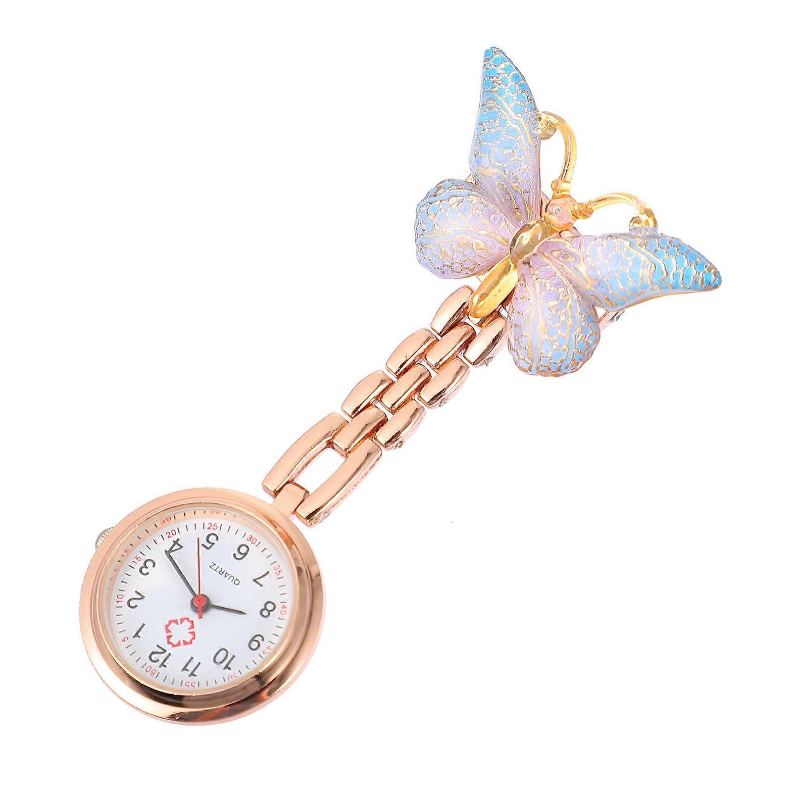 Watch For Healthcare Workers With Butterflies Pattern In 8X4CM Size Quartz Movement Ideal For Gift Giving 1Pcs