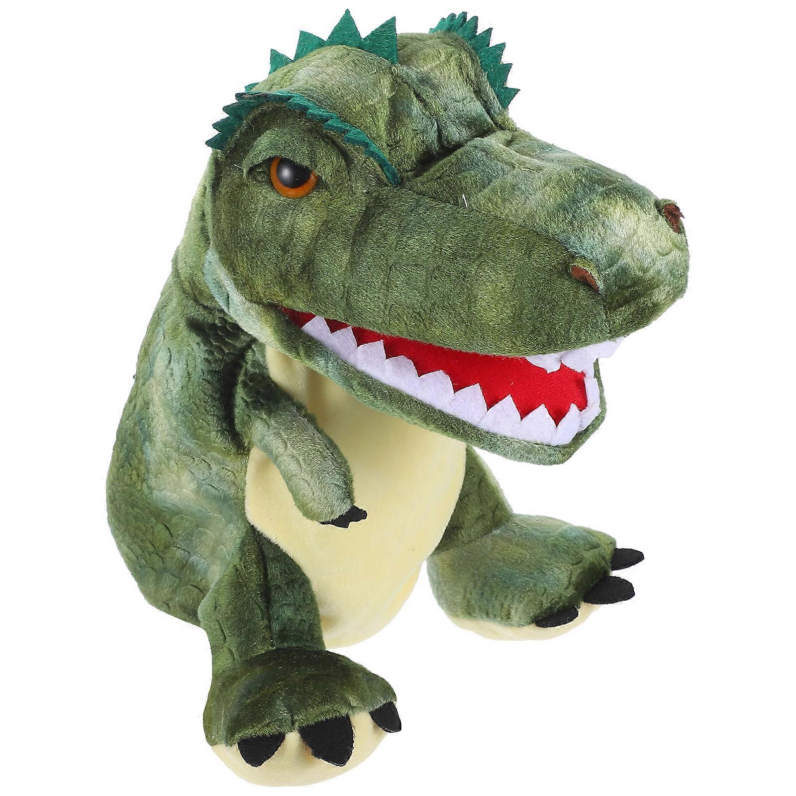 Interactive Plush Dinosaur Puppet Toy For Imagination Development And Role Playing Activities 1Set