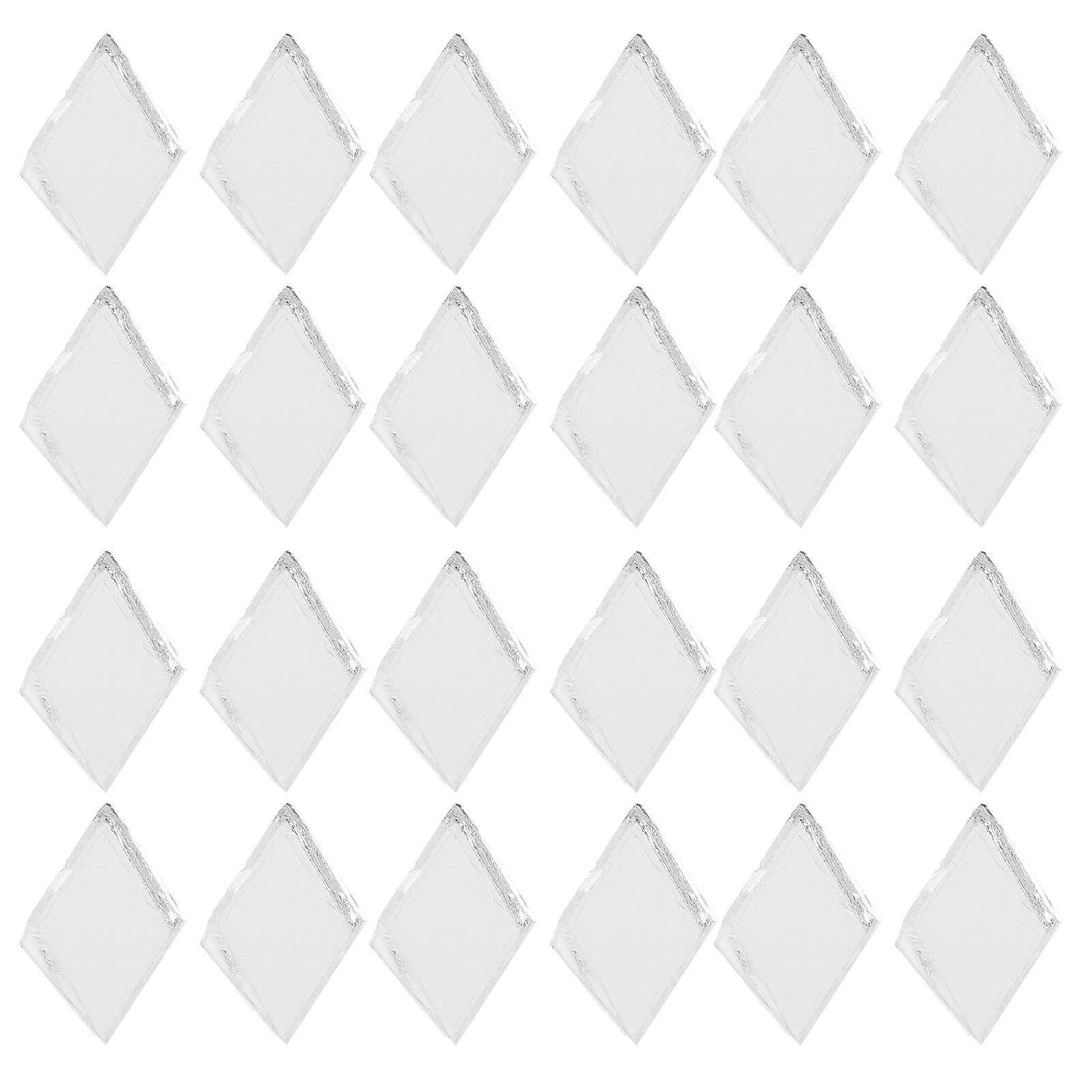 1 Bag of Glass Mosaic Tiles for Art Crafts Decorative Small DIY Mosaic Projects