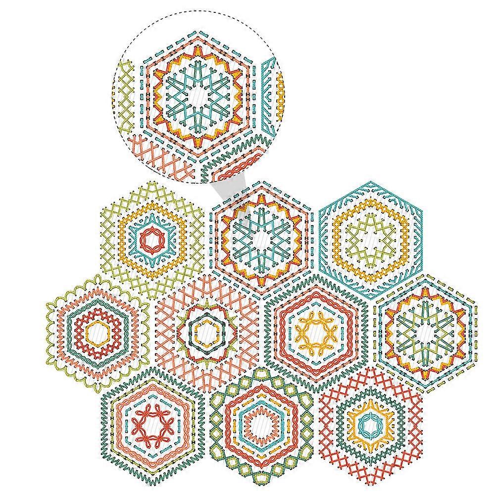 Hexagonal Tile Paste Anti-Slip Sticker for Home Use 10Pcs Floor Sticker