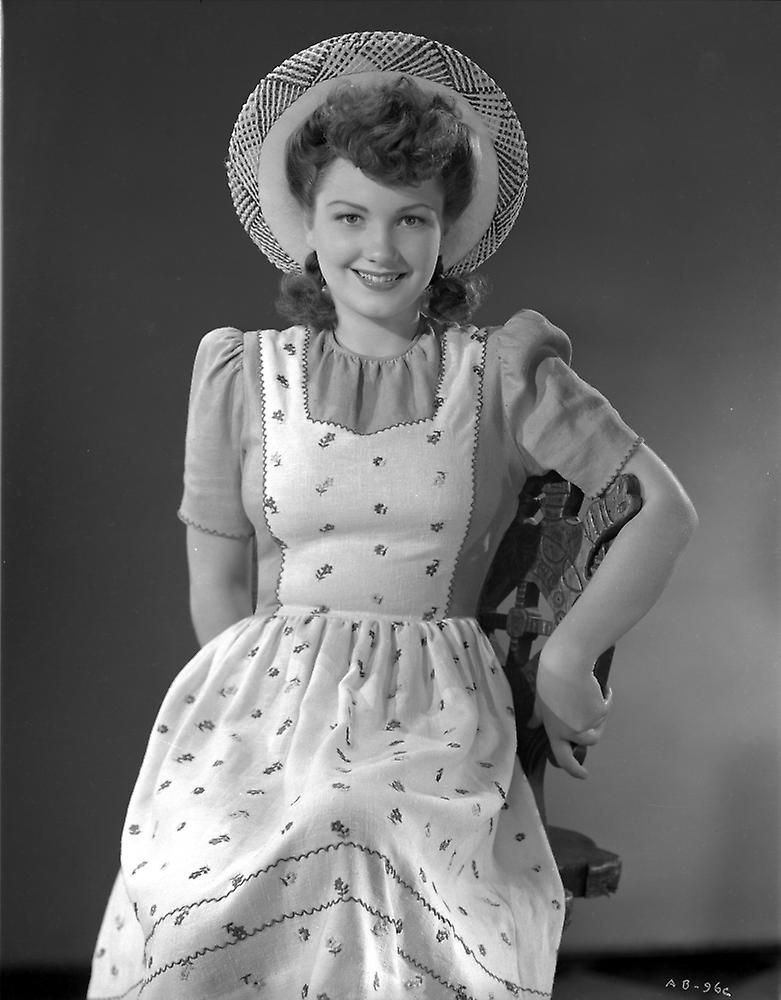 Anne Baxter on smiling and posed Poster