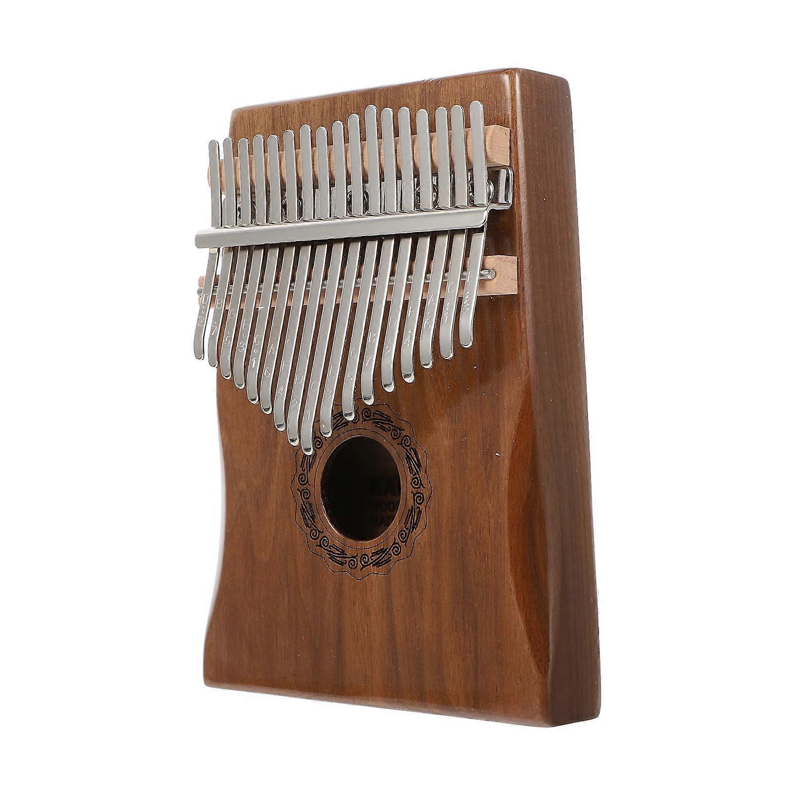 Thumb Piano Musical Instrument For Family Gathering Rectangular Shape 1 Set