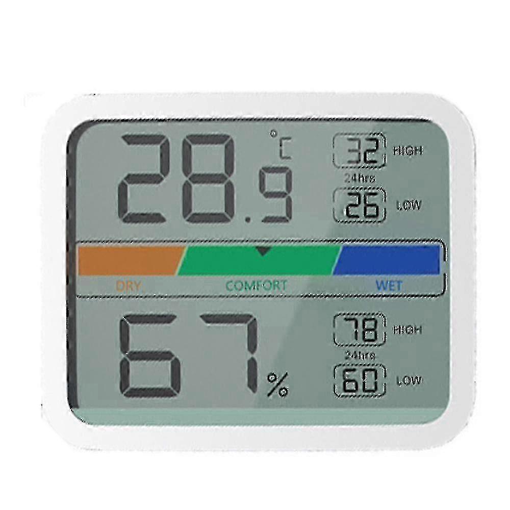 Indoor Thermometer, Digital Temperature And Humidity Monitor With Min And Max Records Indicator