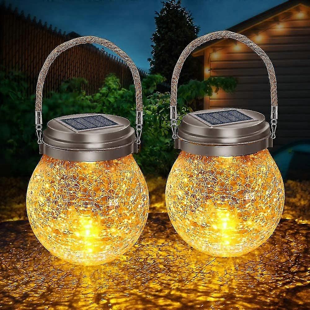 Solarbetriebene Außenleuchten Gartenleuchten , 2er-Pack