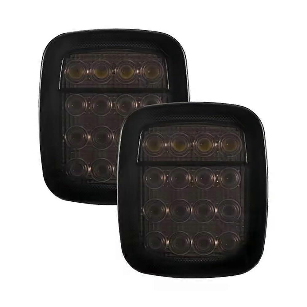 Black Rear Lights Fit for Jeep Wrangler YJ TJ CJ 16 LED HAVK Light Have Board Light Signals