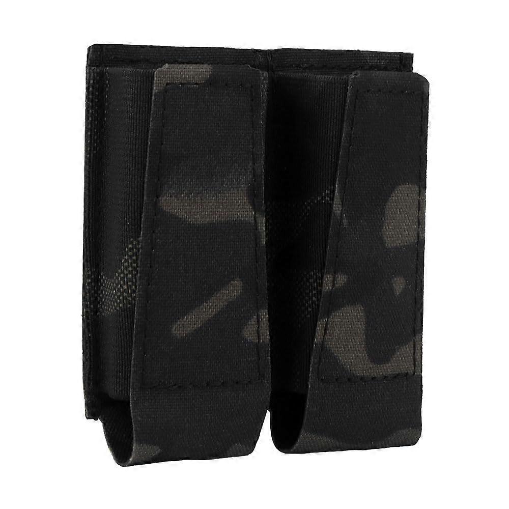 Open Molle Double 9MM Mag Pouch,Tactical Molle Pistol Magazine Pouch For Military Belt Carrier Hunting Airsoft Holster BCP 9x9.7x2cm