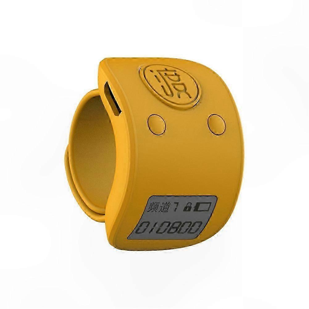 6-Digit Rechargeable LCD Finger Ring Counter Clicker for Tracking and Counting Tasks