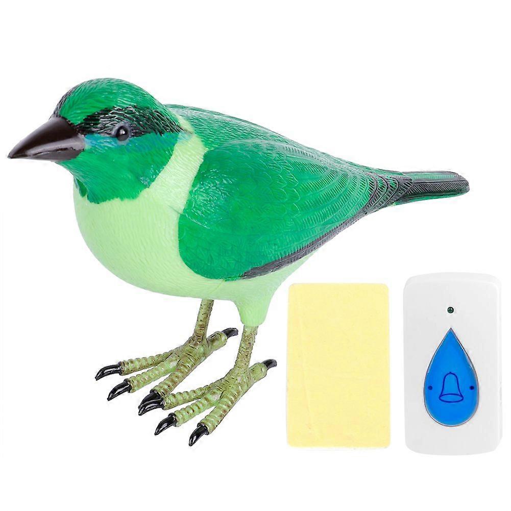 Sonnette oiseau sans fil avec télécommande, sonnette de bienvenue