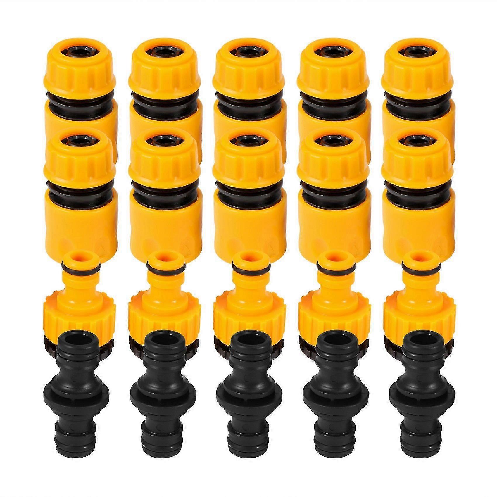 20 Pcs Garden Hose Connector Set, Connector Hose End Connector Double Hose Connectors Extender Hose Quick Connectors
