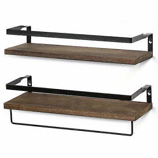 Wall-mounted floating shelves, two-piece set, durable and easy to install to create an atmosphere