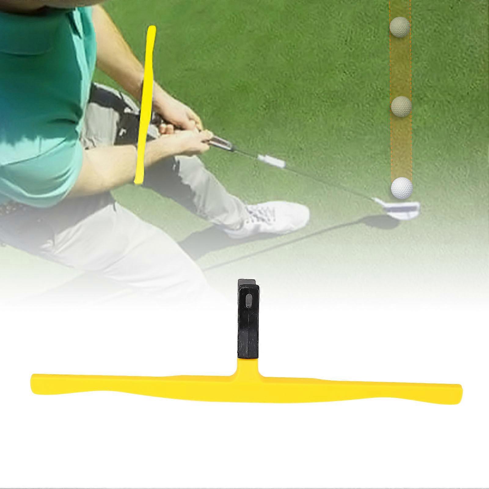 Golf Putting Aid Trainer T-Shaped Plastic for Accuracy & Strength