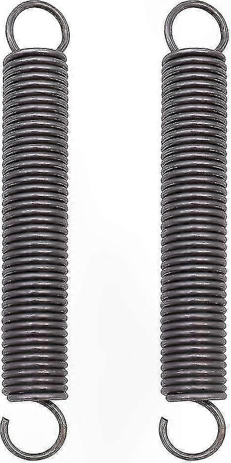 2-Pack Steel Extension Springs with Double Hooks, 2x18x150mm Compressed Spiral Springs for DIY Projects and Repairs