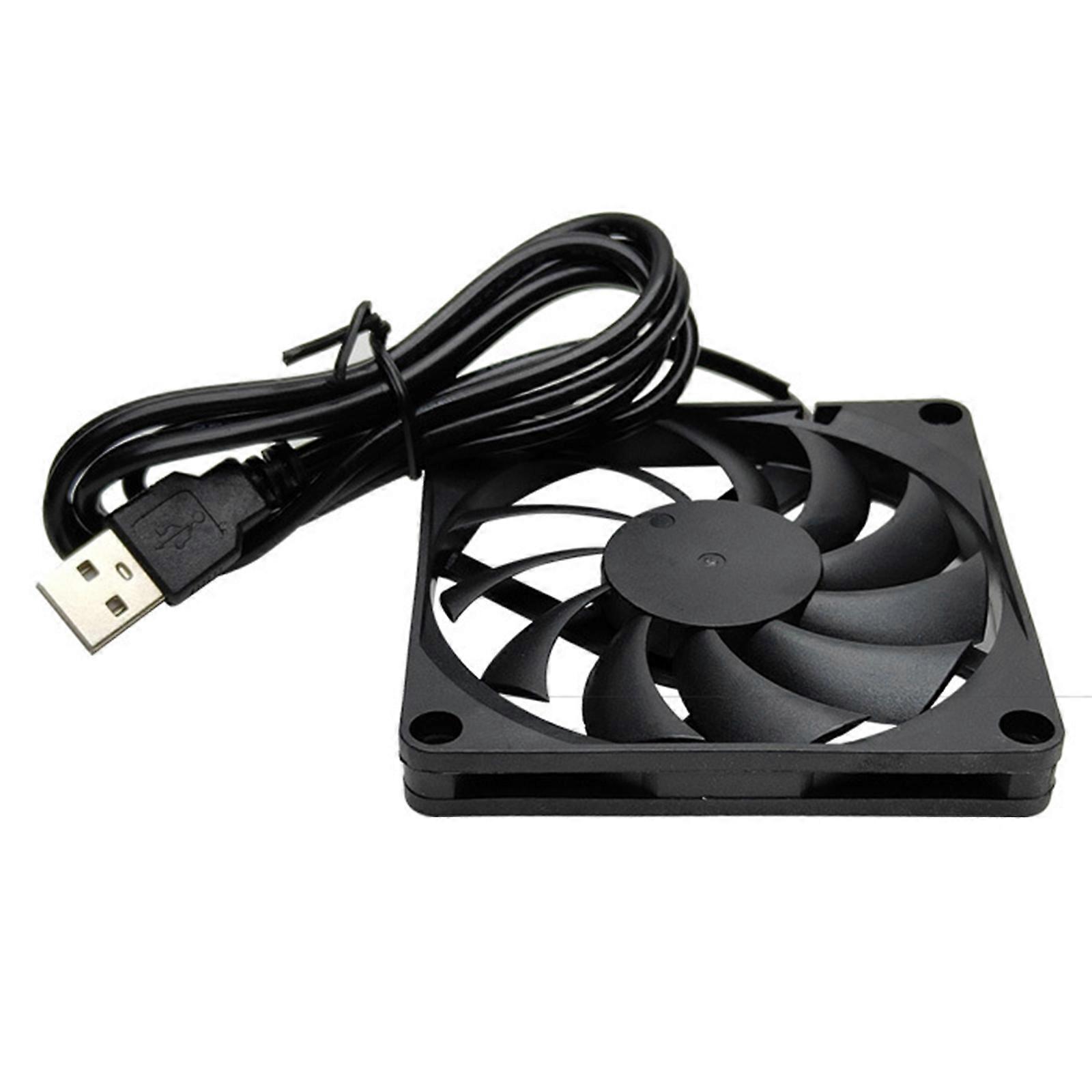 80x80x10MM USB 5V Cooling Fan Portable Cooling Fan for Tablet TV Receiver Router DVR Computer Cabinet Component Cooling Multicolor