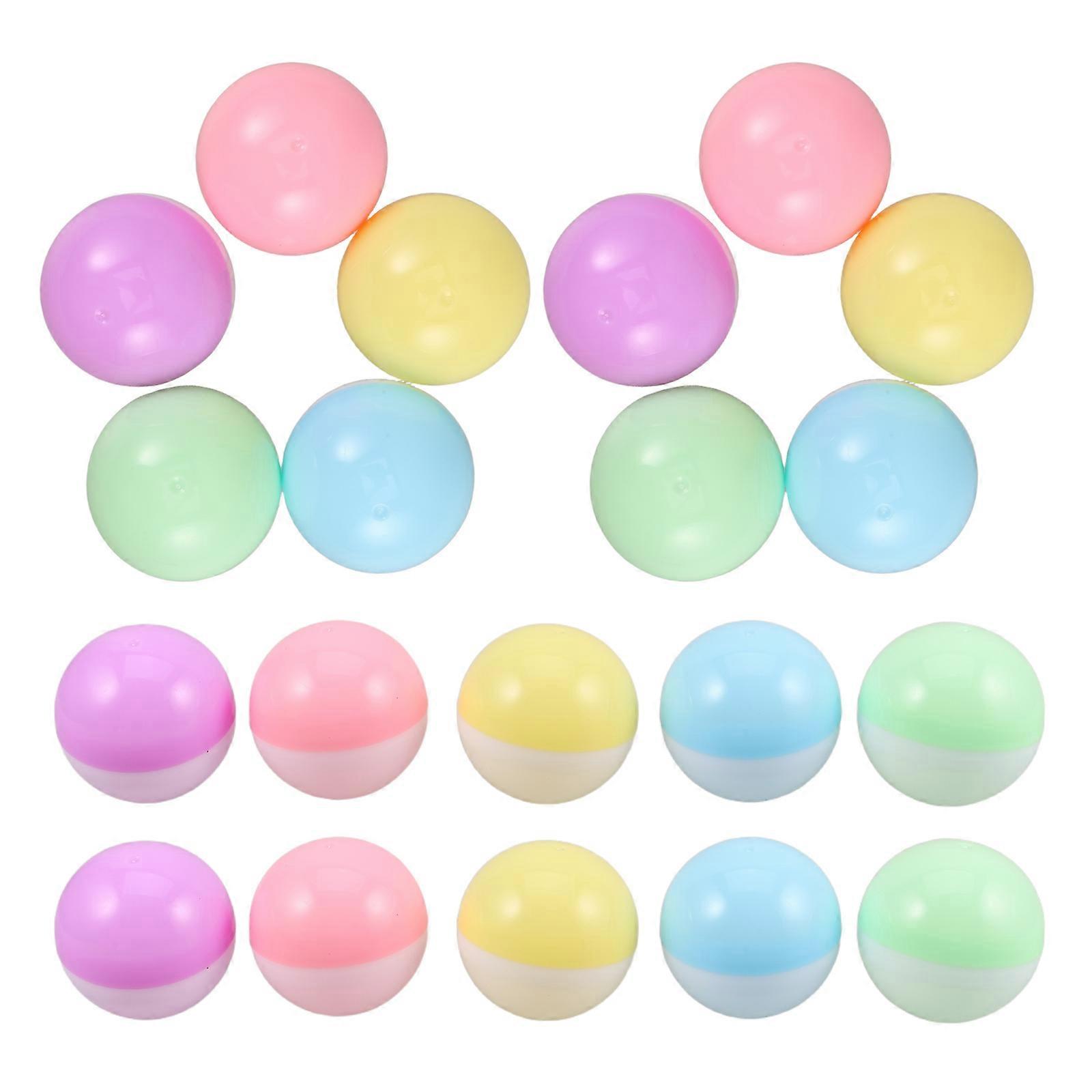 50pcs Colorful Fillable Plastic Balls for DIY Crafts, Party Favors & Vending Machines – Ideal for Candy, Trinkets & Small Items