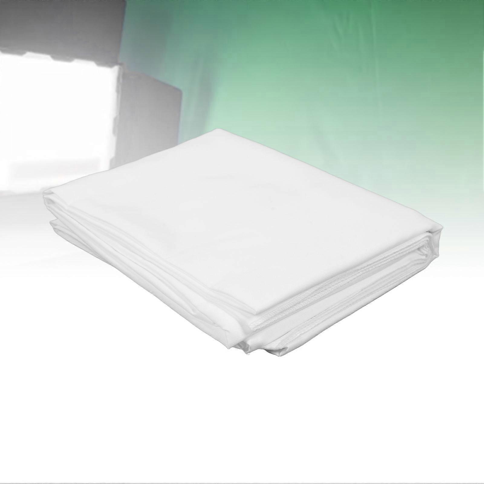 High Density Polyester Photo Backdrop Curtain 3x6m White Foldable