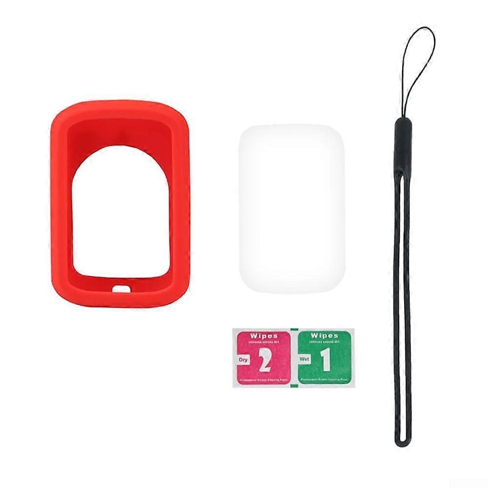 Shock Absorbent Silicone Cover For C206 And C406 Bicycle Computers, Red, Full Functionality
