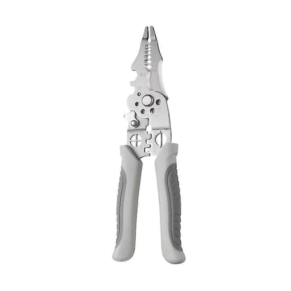 Wire Strippers One Piece Multi Function With Handle Crimper Cable Cutter Electrician Wiring Pulling Tool
