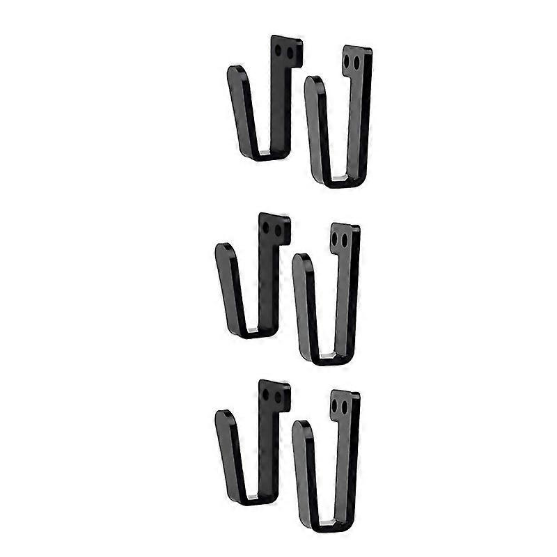 For 3 Pair Hat Rack Hat Hooks For Wall Hat Holder Black