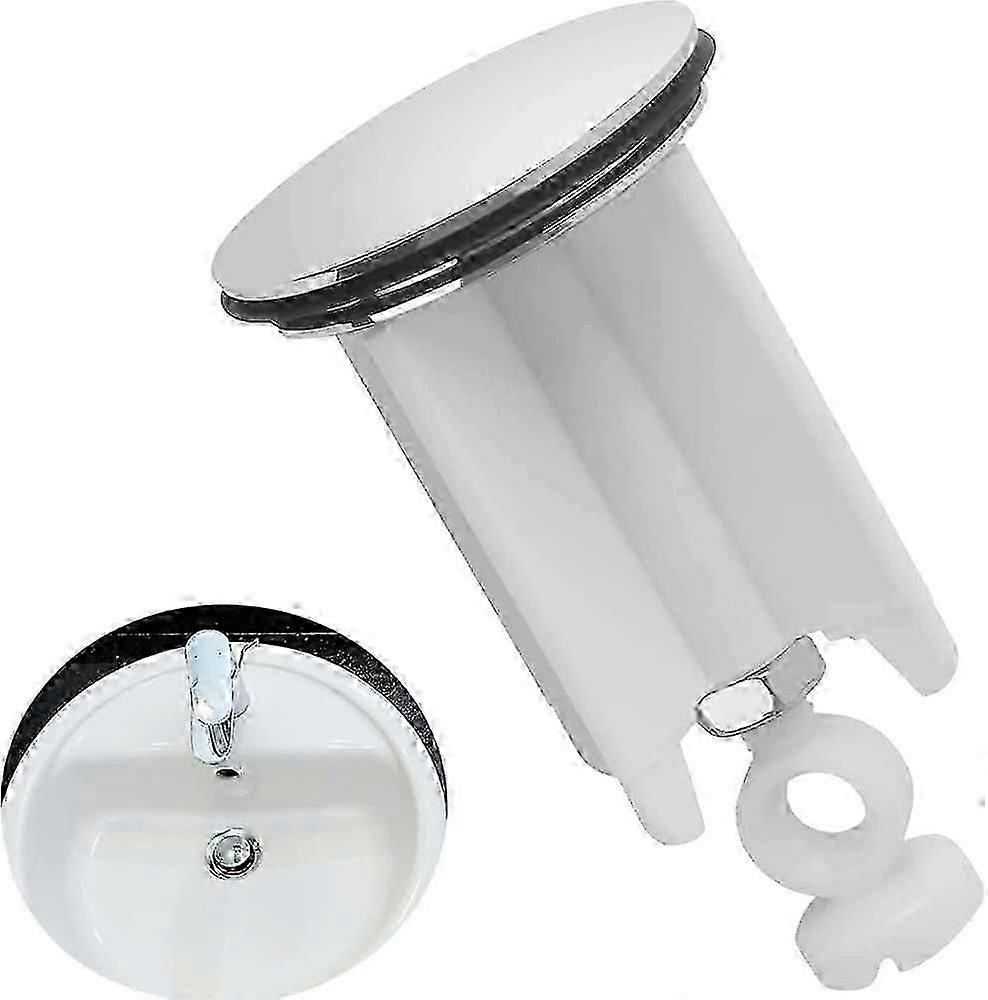 Adjustable chrome drain for sink, universal fit, brass construction