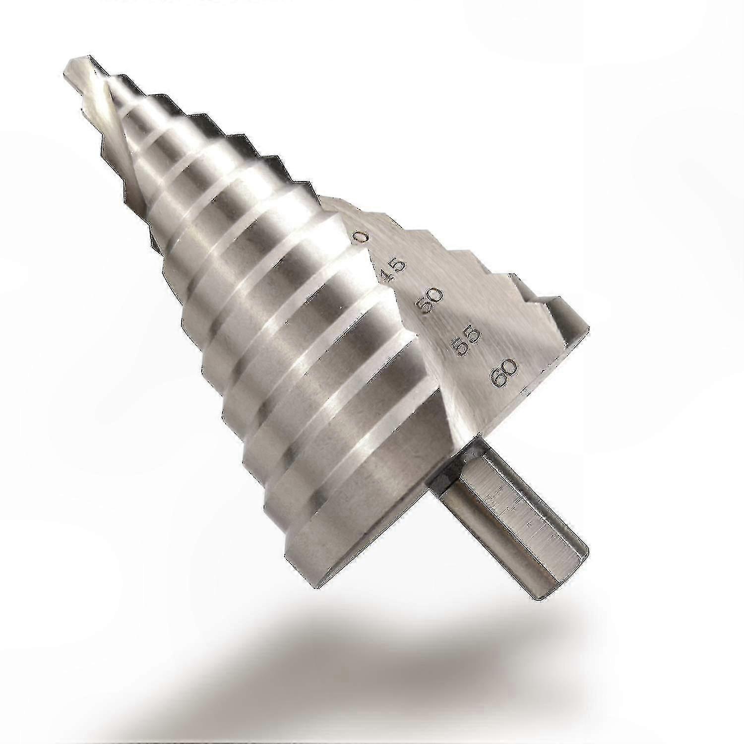12-Step HSS Drill Bit Set, 6-60mm Cone Shaped Countersink Tool for Metal and Woodworking Projects