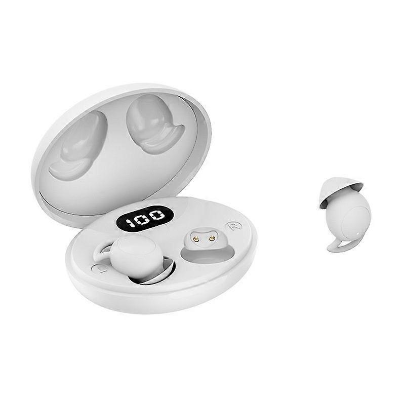 Invisible Sleeping Earphones Bluetooth IPX6 Waterproof Suitable for Side Sleepers(White)