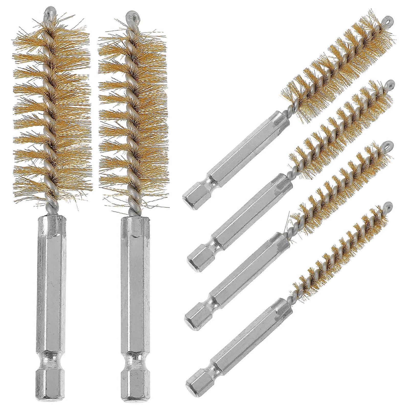 Bore Brush Set for Cleaning 6Pcs Wire Brushes Compatible with Drill