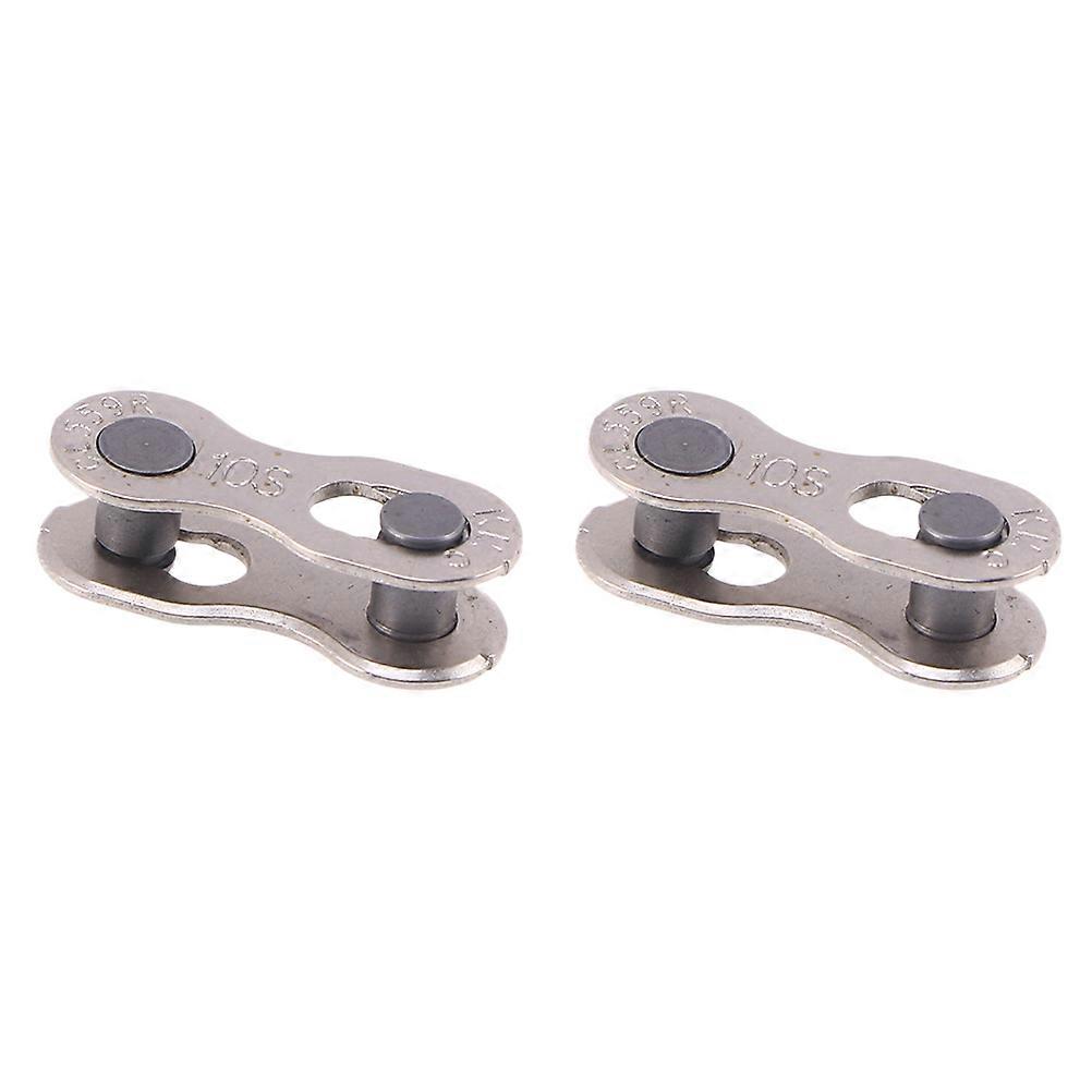 Bike Chain Connector with Smooth Surface and Durable Steel Material for Mountain Bike Silver 3 Pairs