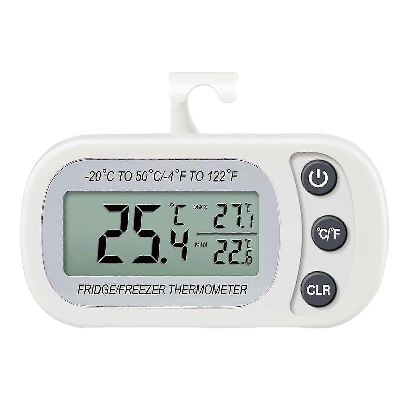 Refrigerator Thermometer Digital Fridge zer Waterproof Large LCD Display  cs