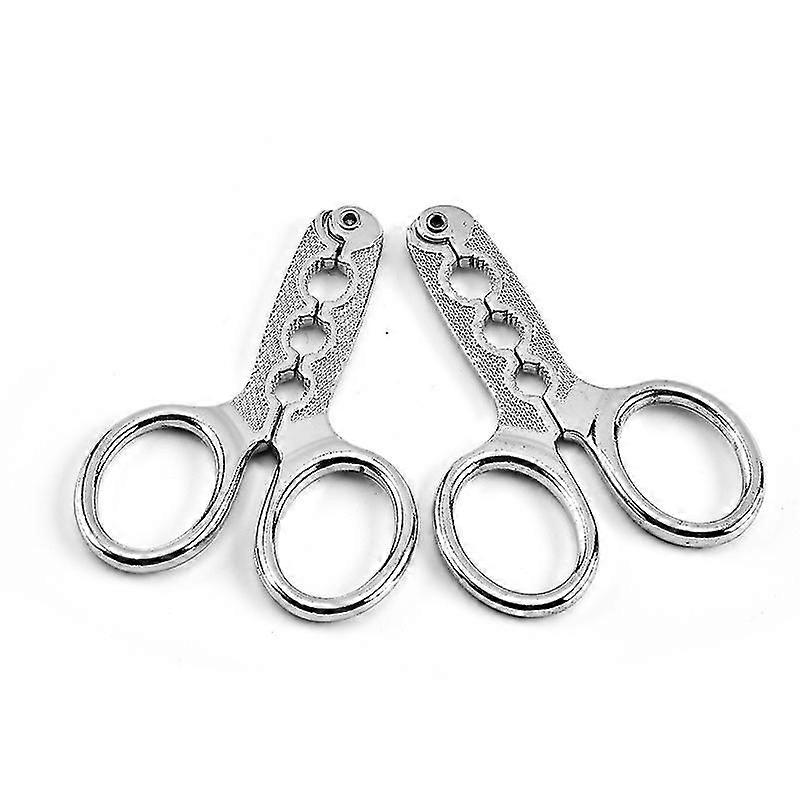 Alloy Melon Seed Pliers Nut Biscuit Bottle Opener Kitchen Tool Practical Processing Silver2 Pieces 