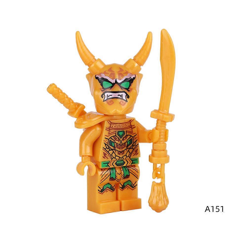 Ninjago Master Series Building Blocks, Mini Figure, Golden Lloyd O'Neal Ninjago with Dual Swords
