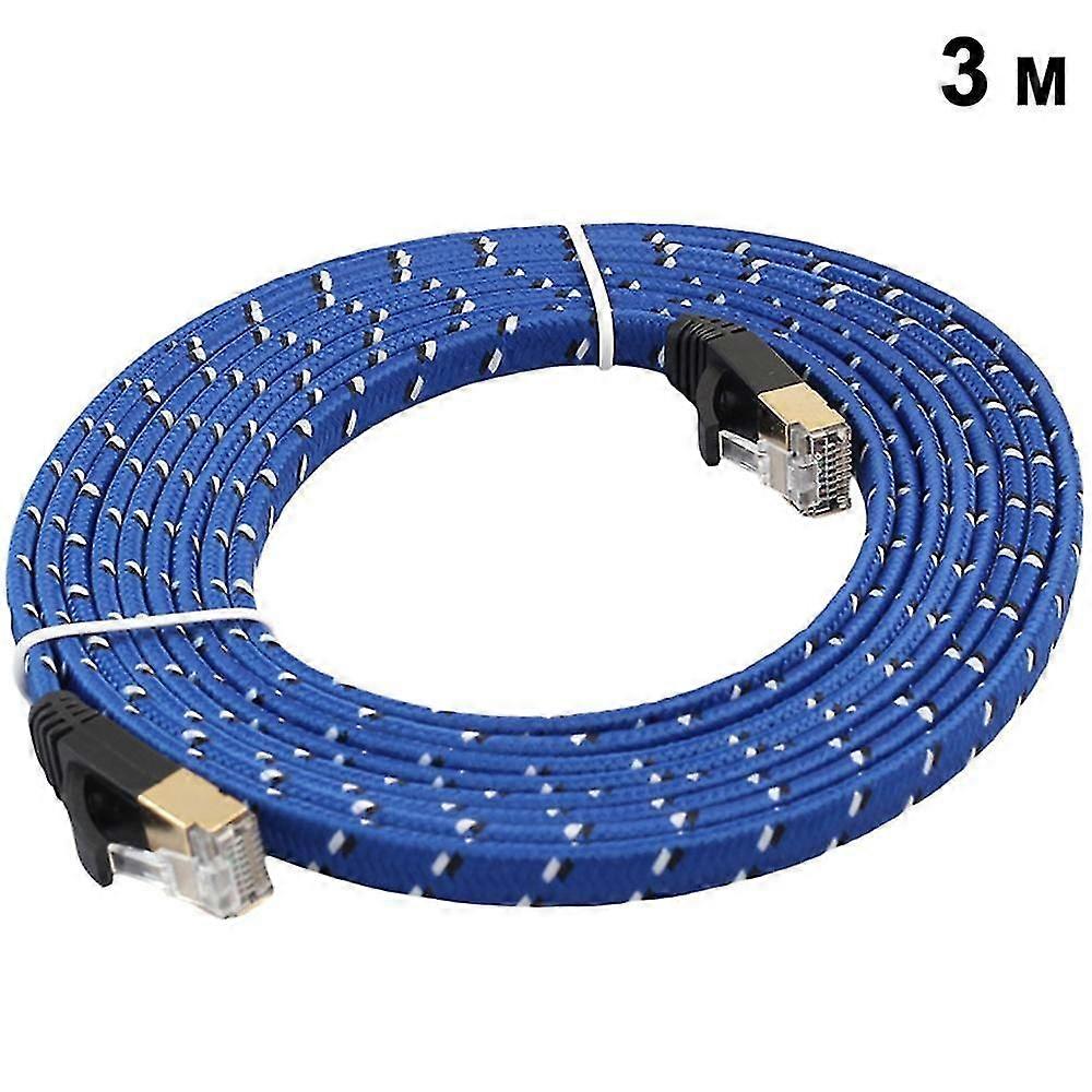 Nylon Cat 7 Ethernet Cable,cat7 Rj45 Network Patch Cable Flat