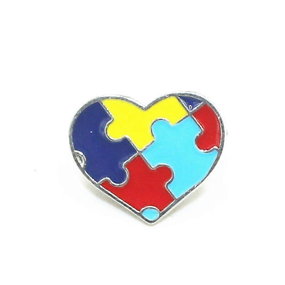 AUTISMUS-BEWUSSTSEINS-REVERS NADEL~BROSCHE Puzzle-Abzeichen