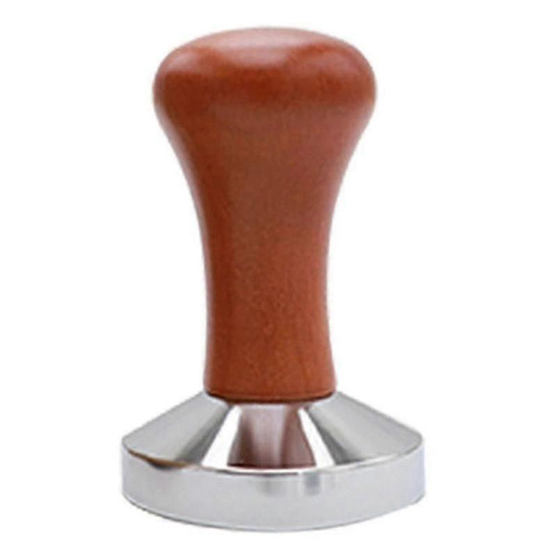 Coffee Tamper Wooden Stainless Steel Base Suitable For Espresso Machine Accessories 51mm
