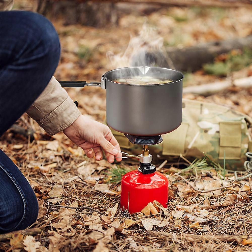 Camping Titanium Pot with Foldable Handle 2000ml/2800ml Size 6.3"x3.9"