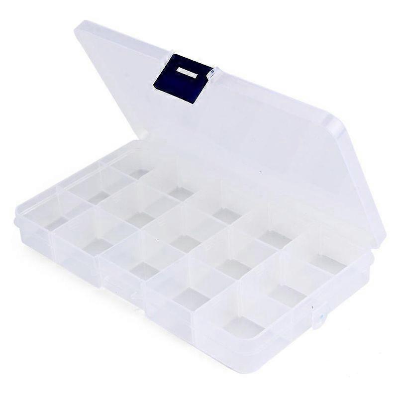 Luxora 15 compartments transparent plastic storage box