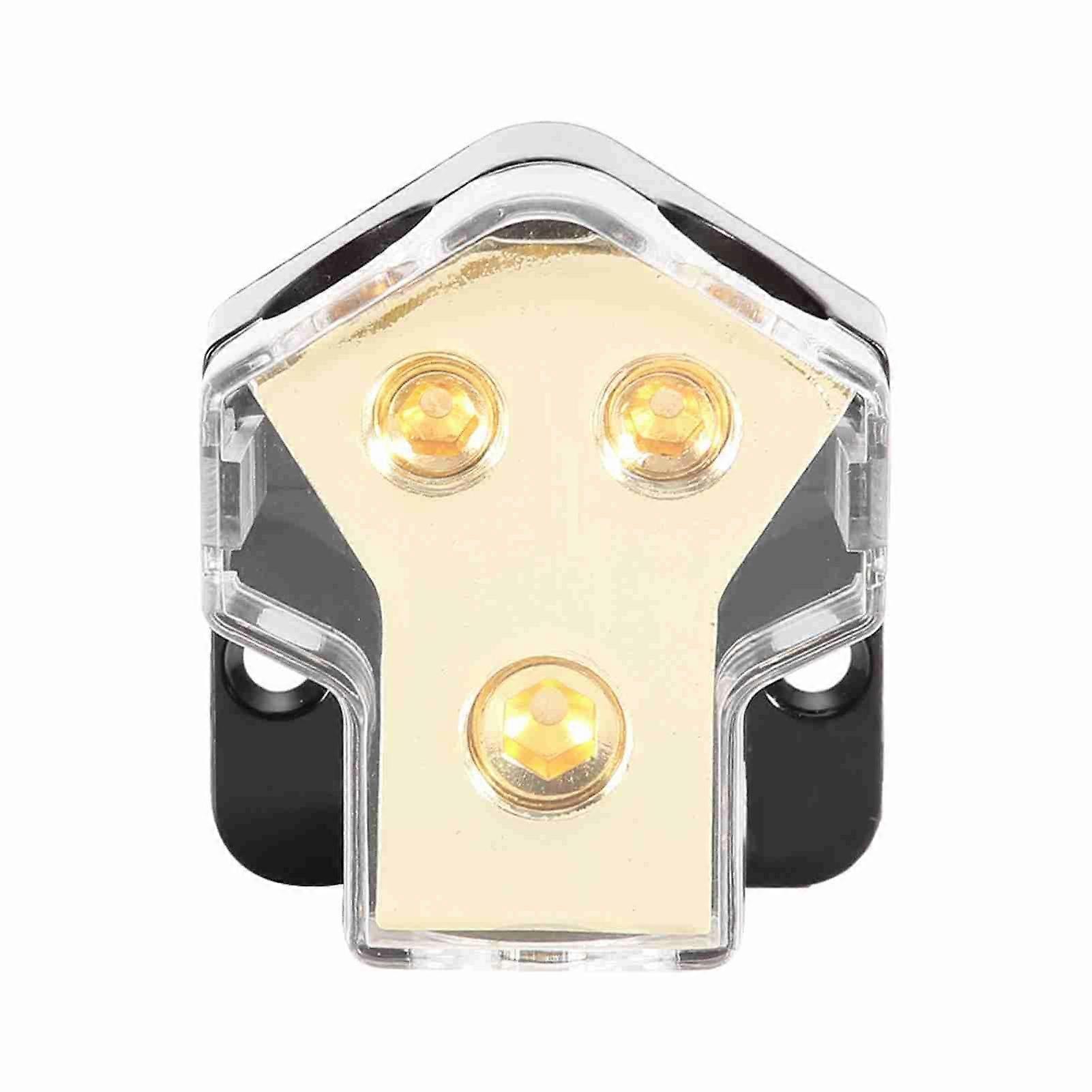 Car Audio Power Supply Distribution 1*1GA In 2*4GA Out Block Splitter