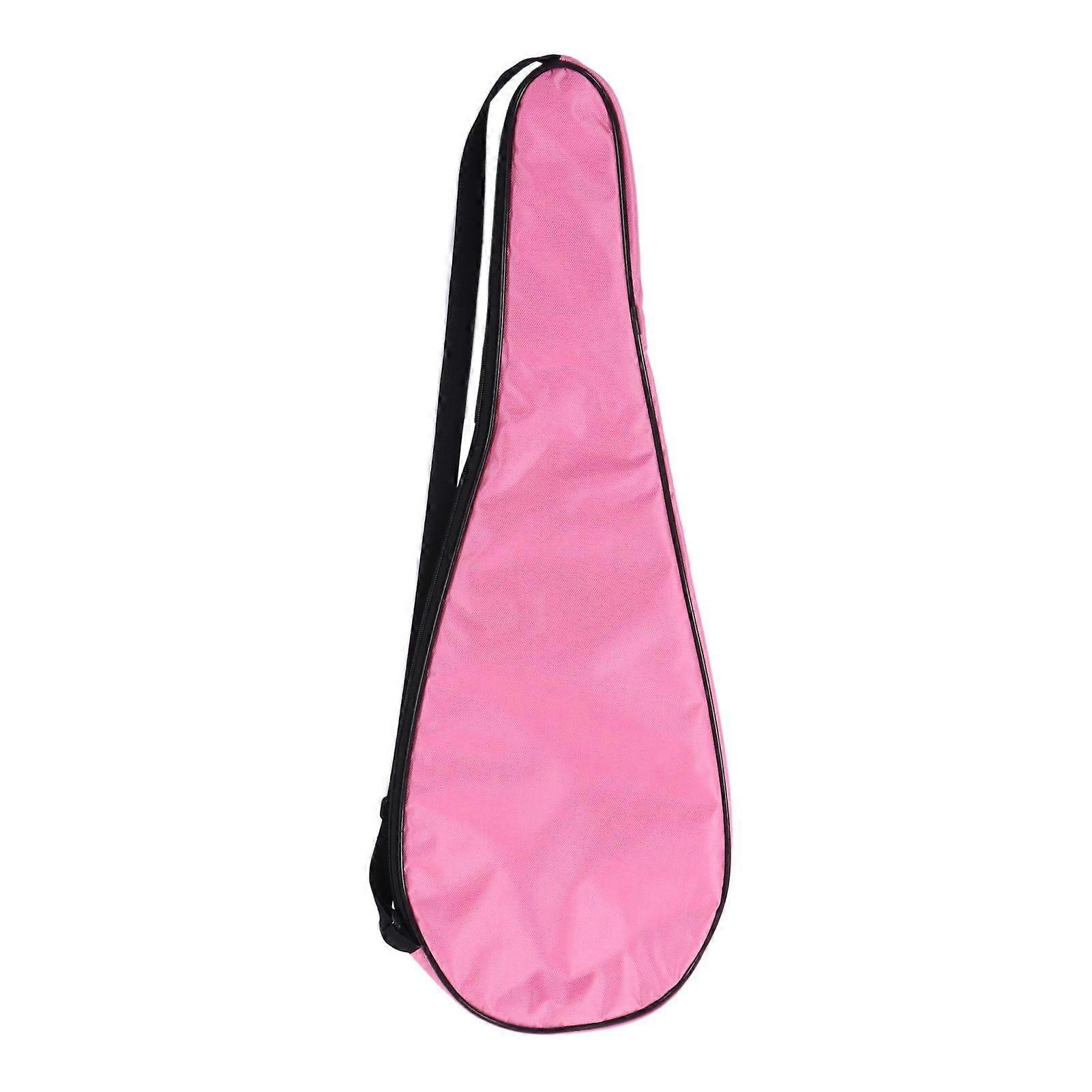 Squash Racquet Cover Bag Lightweight Padded Racket Carrying Bag with Adjustable Shoulder StrapPink