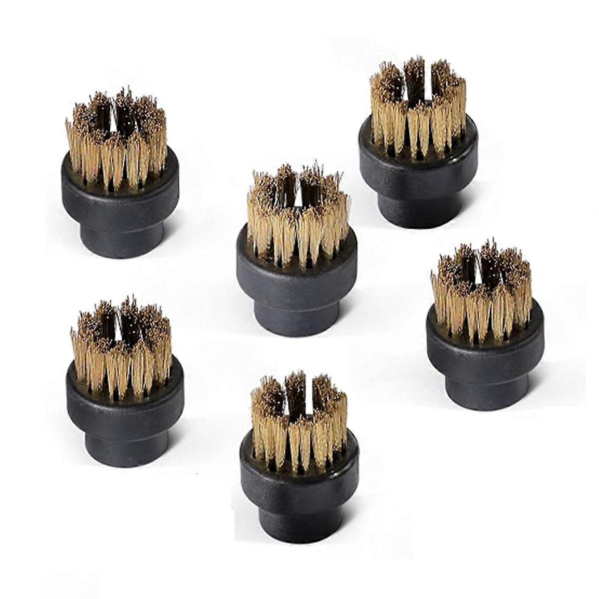 6 Pcs Small Brass Brushes for Steam Cleaners Steam Nozzle Accessories