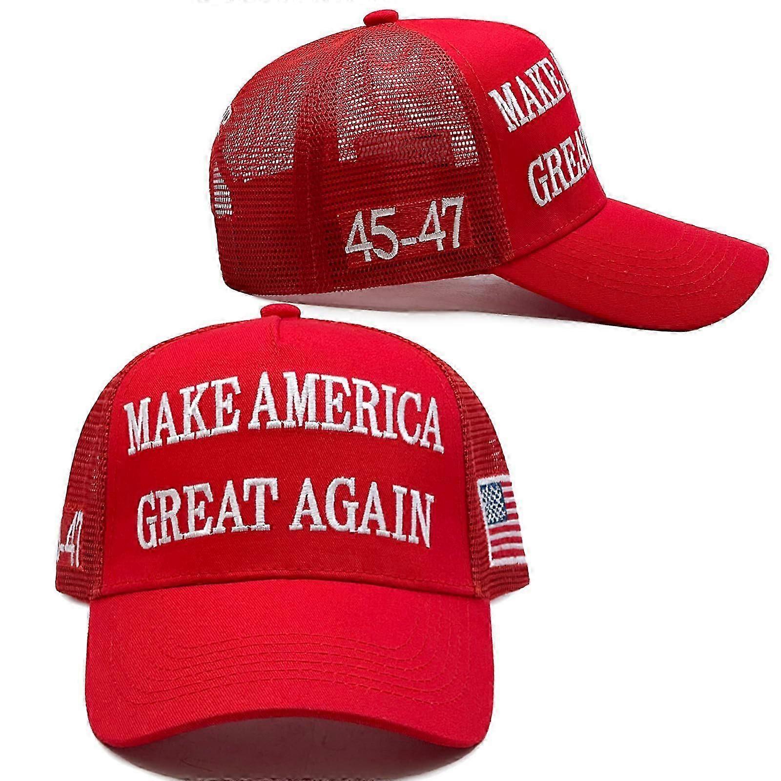 כובע MAGA הרשמי של דונלד טראמפ 2024 45-47 - Make America Great Again Logo-2025