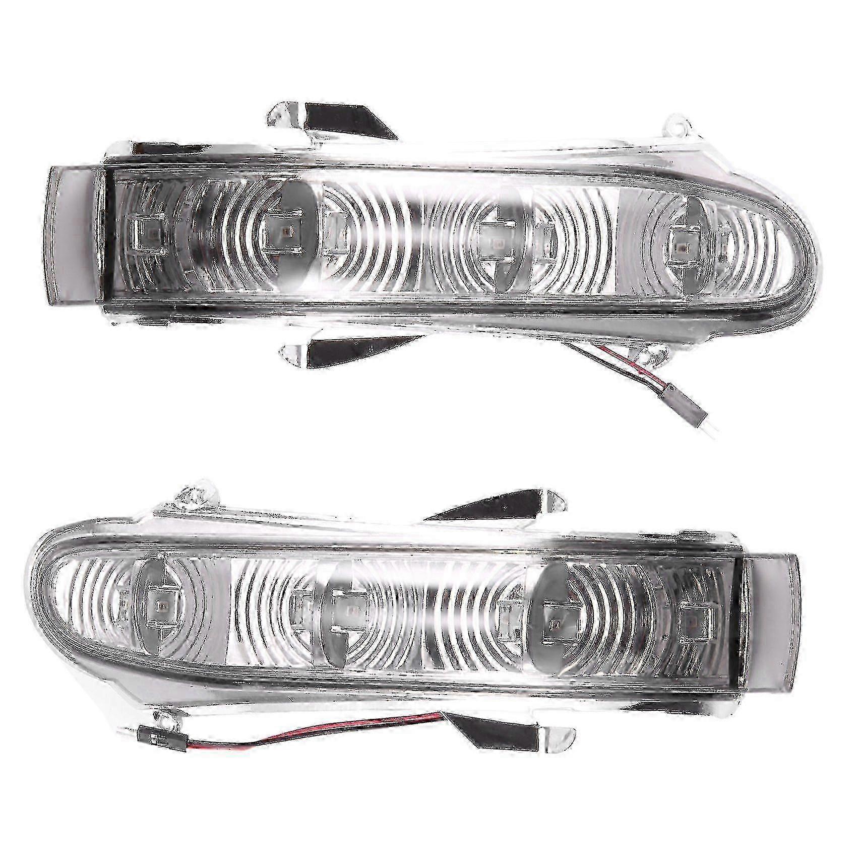 2PCS Amber Rearview Mirror Turn Signal Lights Compatible with W220 S Class 1999-2002 W215 CL Class