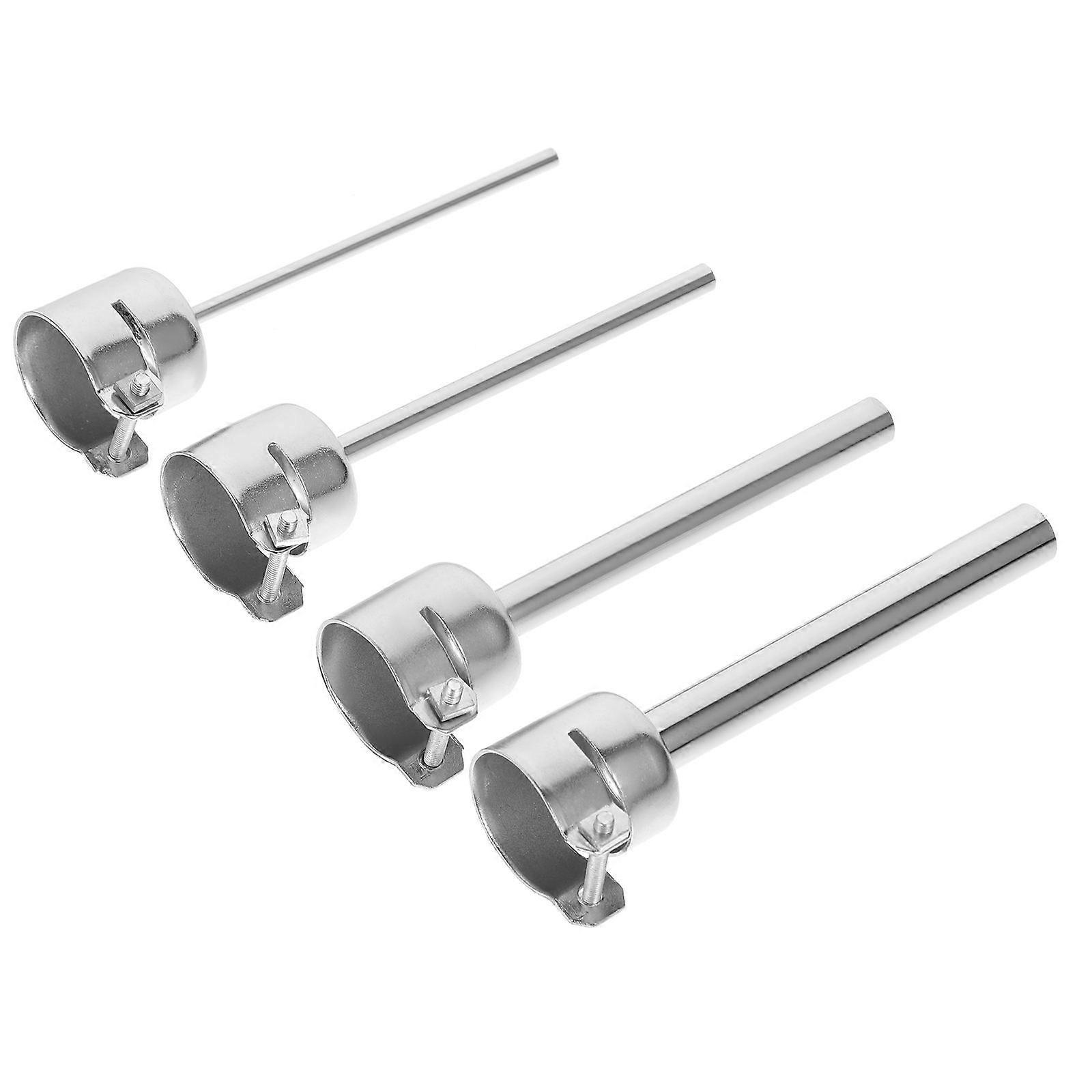 Soldering Station Nozzle Set for Technicians Diy Hobbyists Silver Iron Desoldering 4Pcs