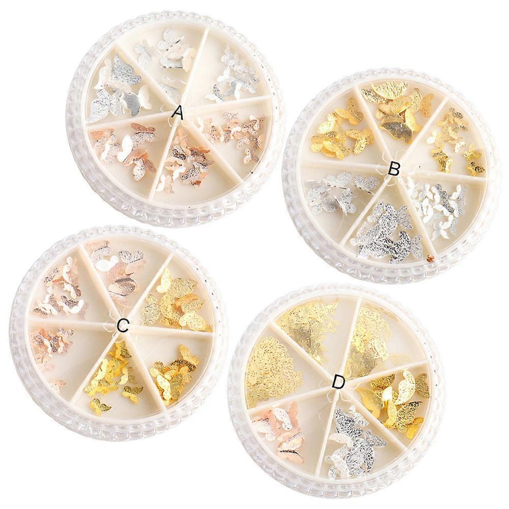 Alloy Butterfly Manicure Decoration for Nail Art Use Assorted Color