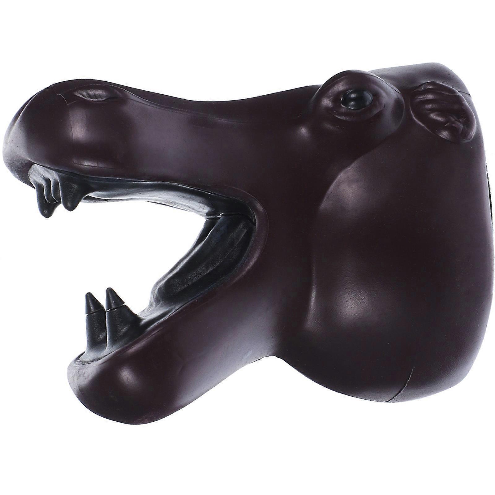 Hippo Head for Refrigerator Brown Magnetic Attachment 1Pcs