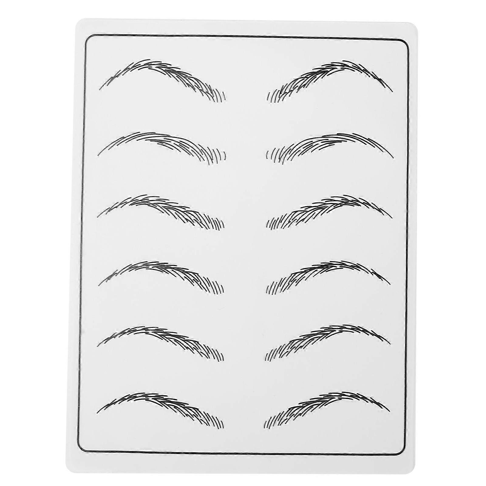 SemiPermanent Silicone Microblading Tattoo Practice Skin Tattoo Training Practice Skin(Eyebrow )