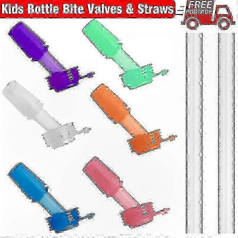 Replacement Bite Valves for Kids Water Bottles - Compatible with All Eddy Series Bottles and Straws