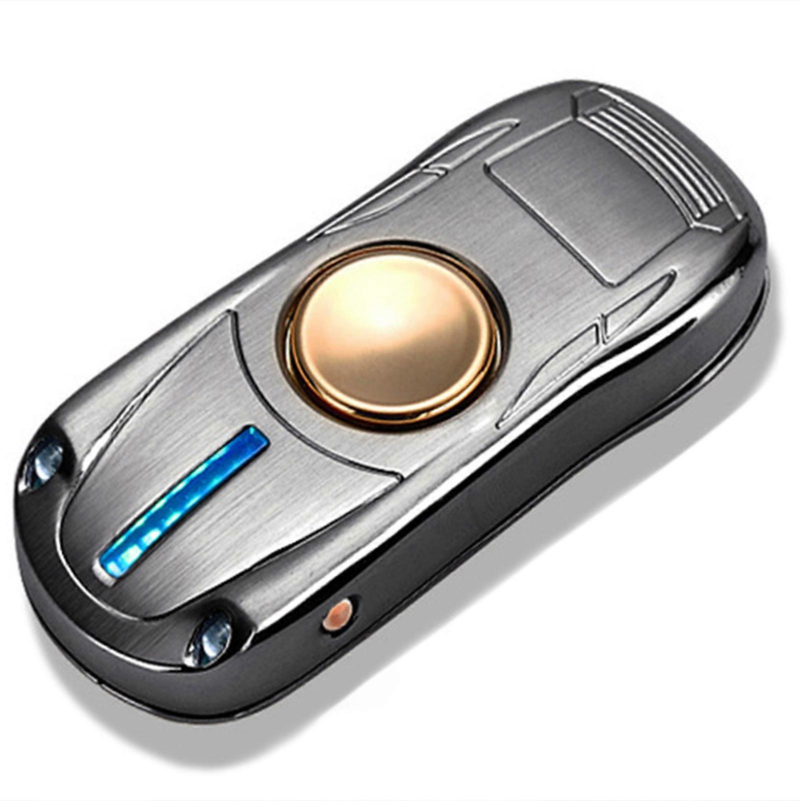 Multi-Function Windproof Lighter USB Rechargeable Flame-less Windproof Ignition Present for Dad