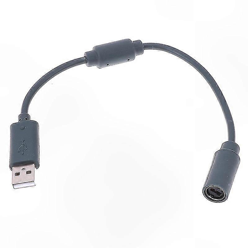 Gray 23cm USB Breakaway Adapter Cable for Wired Controller, Compatible with 360, HFMQV