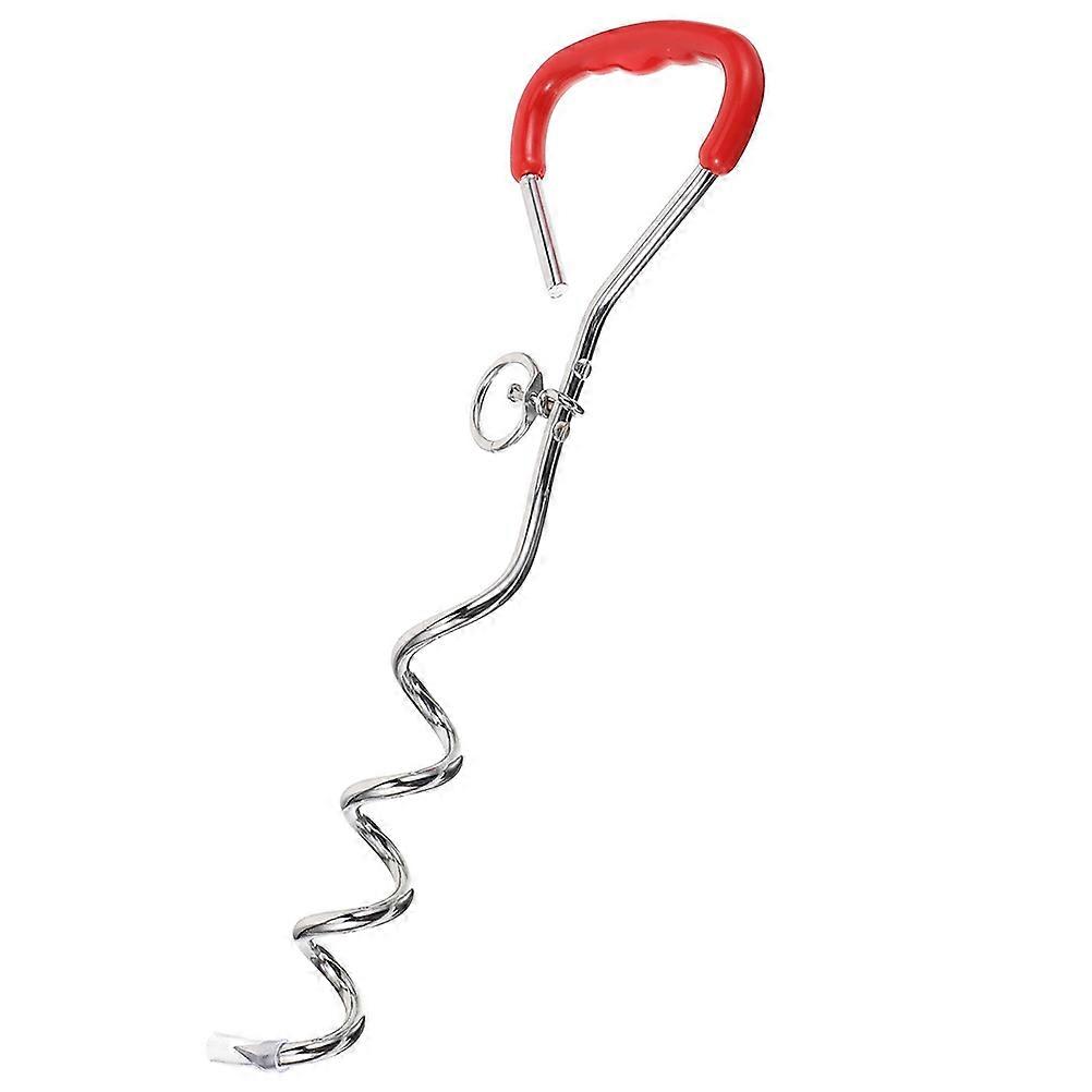 Dog Tie Out Stake Chromeplate Material for Outdoor Use Yard Spike